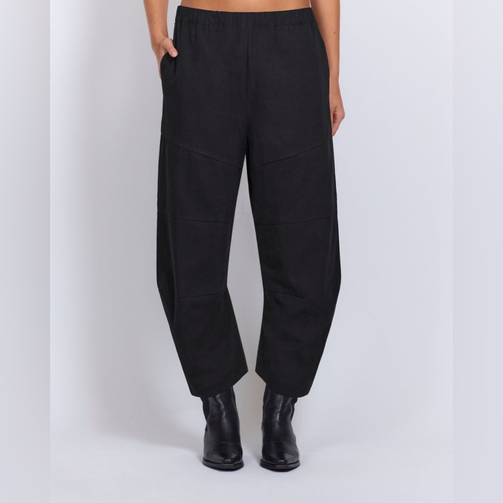 ROUCHA Peka Gabardine Pant Barrel Leg Cropped Trousers